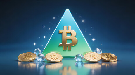 金色比特币与钻石科技风