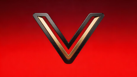 金色黑色V形标志
