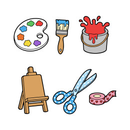 艺术绘画创作工具手绘插画