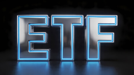 ETF金属字母蓝光科技感