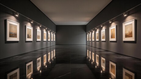 艺术画廊长廊展览空间