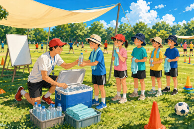 夏令营体能课降温