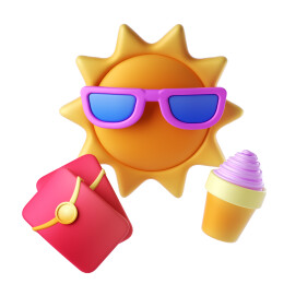 3D立体太阳戴墨镜，夏日清凉与消费场景