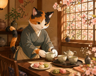 三花猫茶屋奉茶