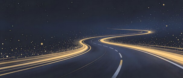 夜路弯弯背景