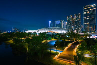 杭州钱江世纪城夜景风光