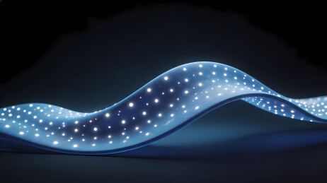 蓝色波浪LED灯带