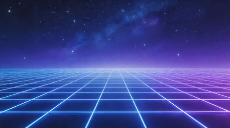 蓝紫网格星空