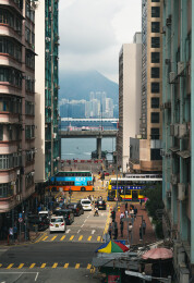 中国香港北角健康东街街景摄影