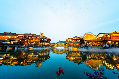 李庄古镇全景