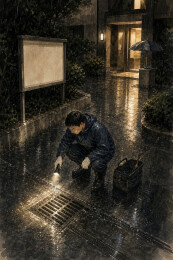 雨夜物业巡检