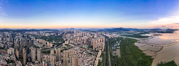广东省深圳市福田区城市风光