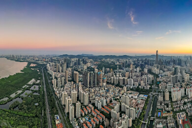广东省深圳市福田区城市风光