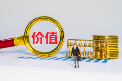 金币金算盘和放大镜下价值两字