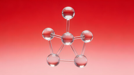 分子模型科技感背景