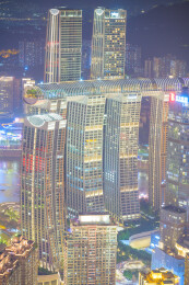 重庆渝中半岛夜景风光