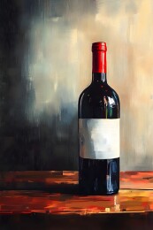 柔光下木桌上的酒壶