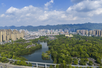 重庆璧山秀湖公园航拍