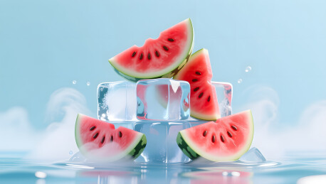 立夏时节冰镇西瓜开启夏日清凉视觉