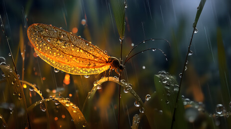 暴雨后的萤火虫