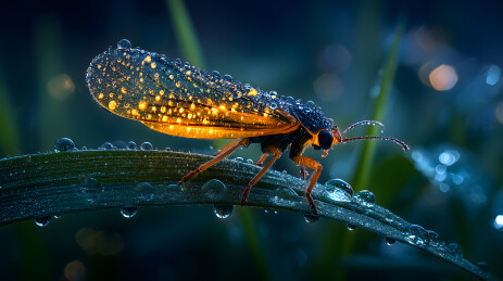 暴雨后的萤火虫