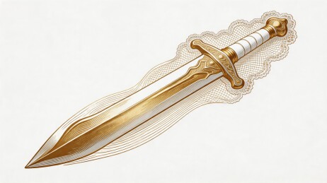 金色长剑插画