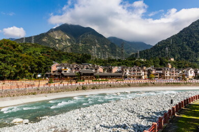 中国四川省阿坝州汶川县映秀镇地震遗址