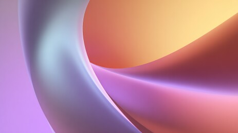 极简 3D 几何曲面设计 PPT 背景