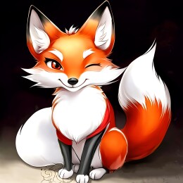 动漫风狐狸插画