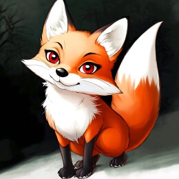 动漫风狐狸插画