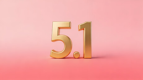 金色5.1立体数字