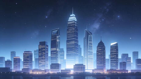 现代都市夜景