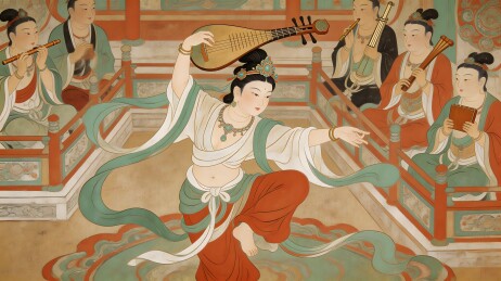 古代宫廷乐舞图