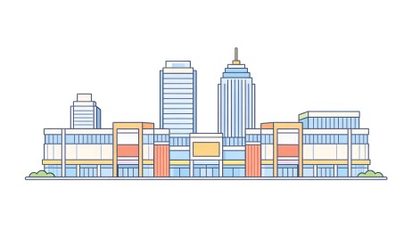 现代城市建筑群
