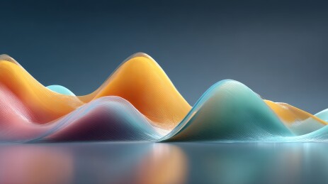 3D抽象地形图色彩渐变