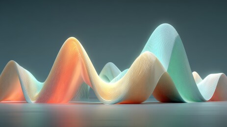 3D抽象地形图色彩渐变