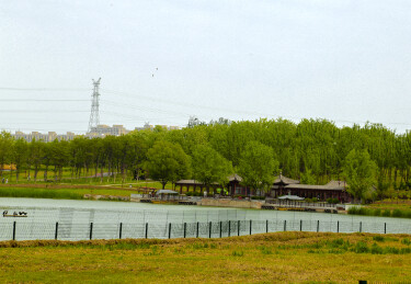 亚洲中国北京大兴南海子湿地公园景观
