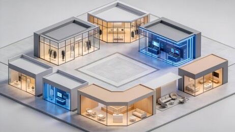 现代商业建筑群