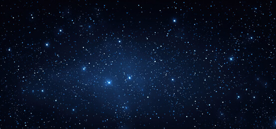深邃星空中的繁星点点