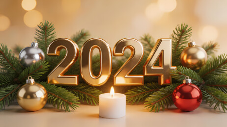 2024金色圣诞装饰