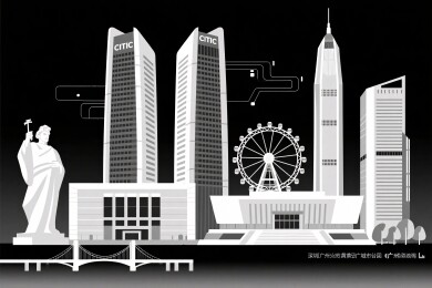 城市建筑插画风景