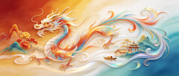 中国风祥瑞龙图腾