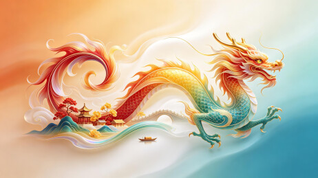 中国风祥瑞龙图腾