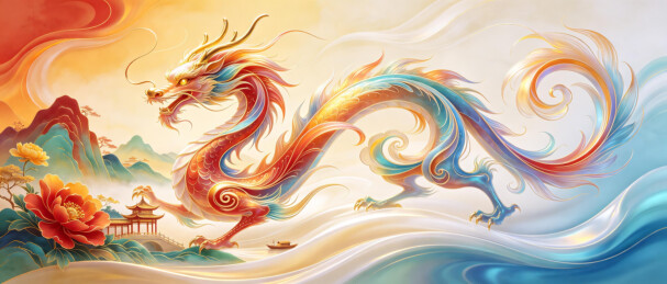 中国风祥瑞龙图腾