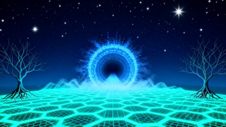 发光门户星夜森林