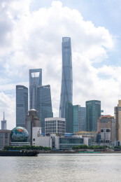 上海外滩陆家嘴万国建筑群城市建筑外部景观