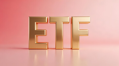 ETF字母渐变粉红背景