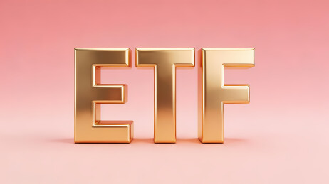 ETF金色字母设计感