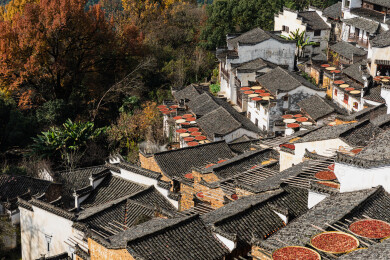 中国江西省上饶市婺源县篁岭村