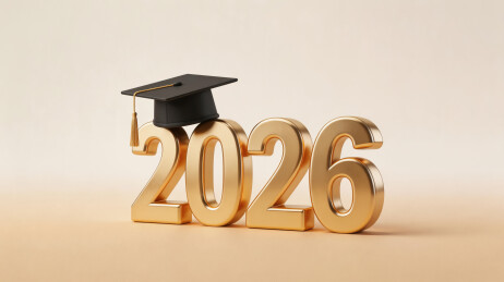2026毕业季金色数字学士帽